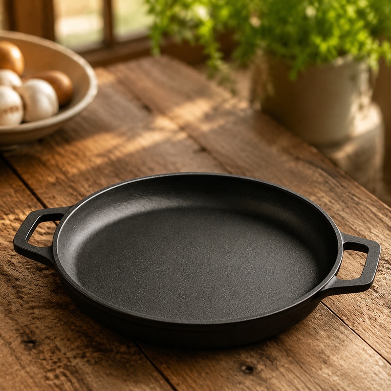 Egg Waffle Pan - Wajan Besi Cor Tahan Lama dengan