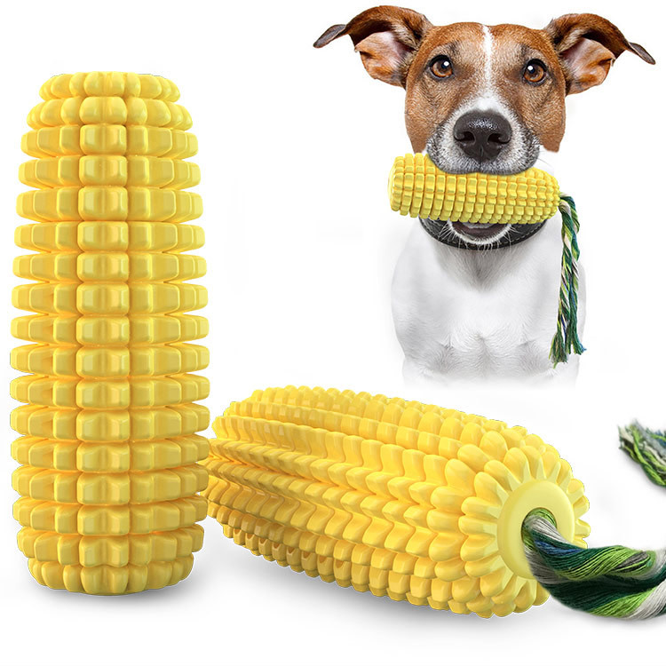 Corn Dog Stick - Mainan Anjing Karet Tahan Lama Populer,
