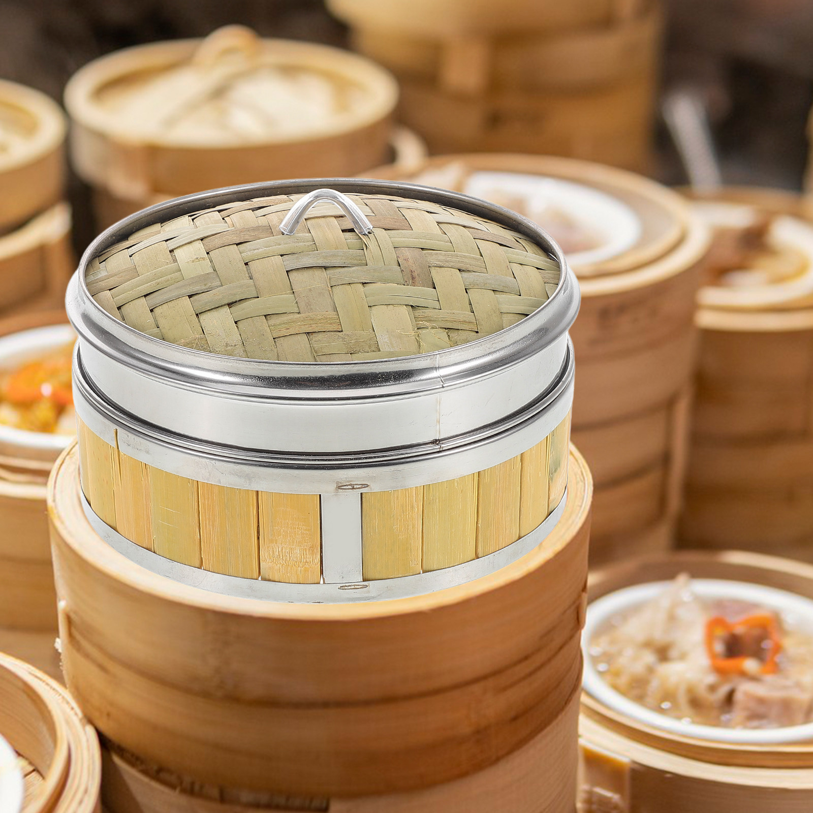 Set Pengukus Kayu Bambu Buatan - Bao Steamer Bamboo ulasan dan harga