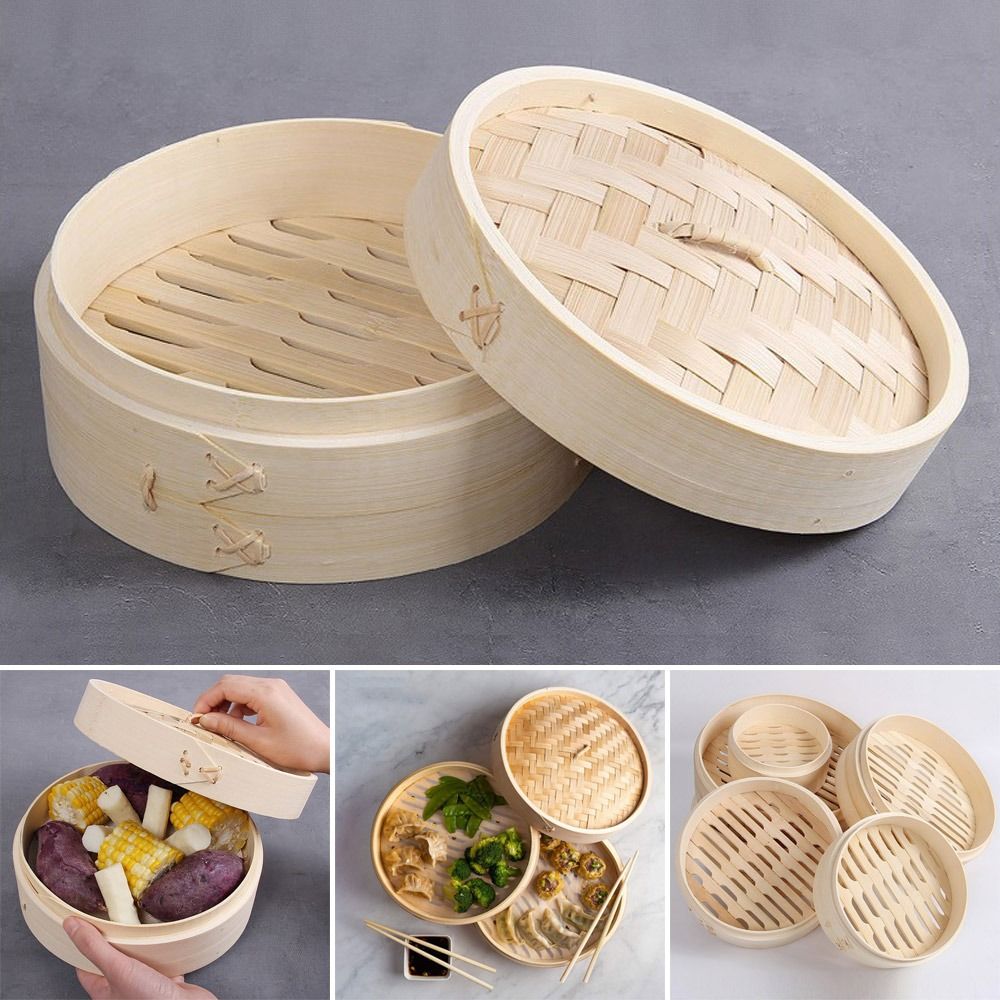 Keranjang kukus bambu, keranja - Bao Steamer Bamboo ulasan dan harga